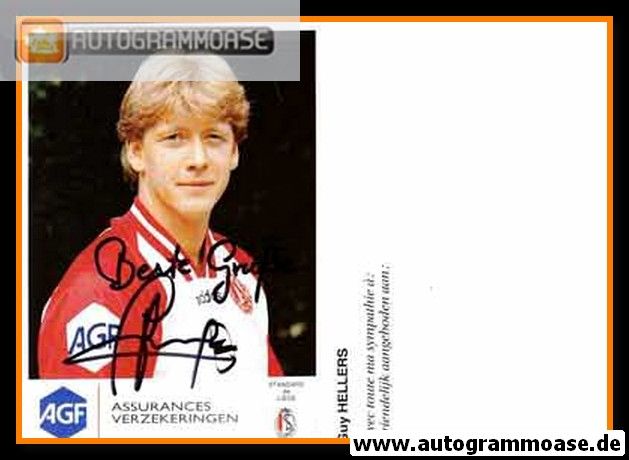 Autogramm Fussball | Standard Lüttich | 1990er AGF | Guy HELLERS