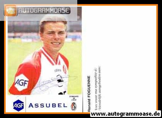 Autogramm Fussball | Standard Lüttich | 1990er AGF | Ronald FOGUENNE