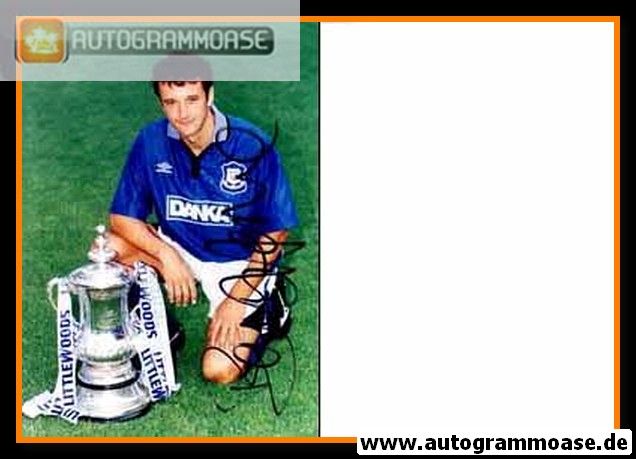 Autogramm Fussball | FC Everton | 1990er Foto | B. HOME (Pokal Danka)