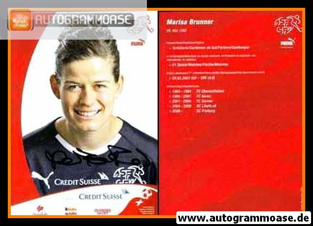 Autogramm Fussball (D) | Schweiz | 2000er | Marisa BRUNNER