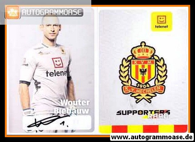 Autogramm Fussball | KV Mechelen | 2012 | Wouter BIEBAUW