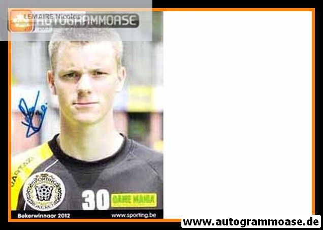 Autogramm Fussball | Sporting Lokeren | 2012 | Nicolas LEMAIRE