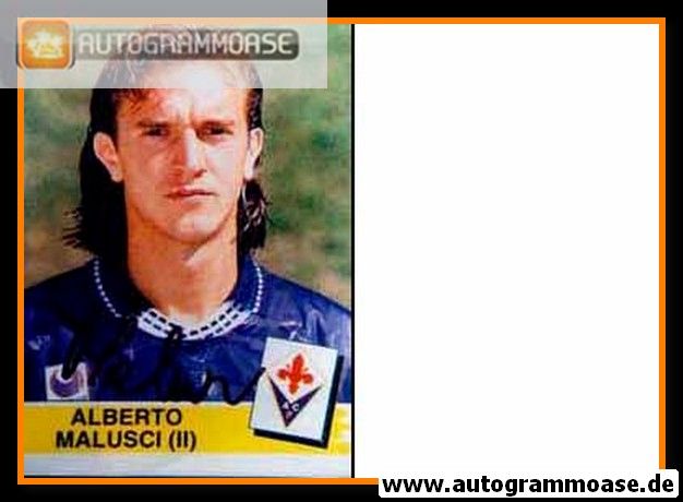 Autogramm Fussball | AC Florenz | 1990er Foto | Alberto MALUSCI (2)