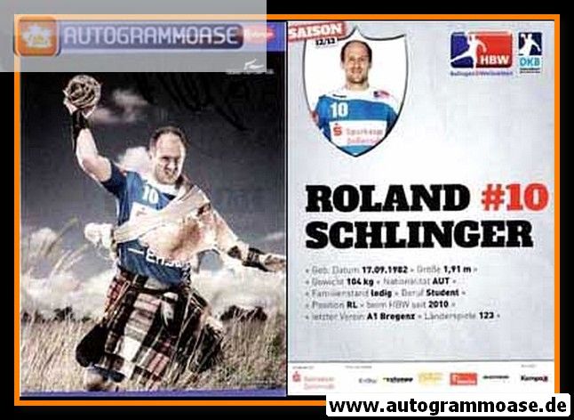 Autogramm Handball | HBW Balingen-Weilstetten | 2012 | Roland SCHLINGER
