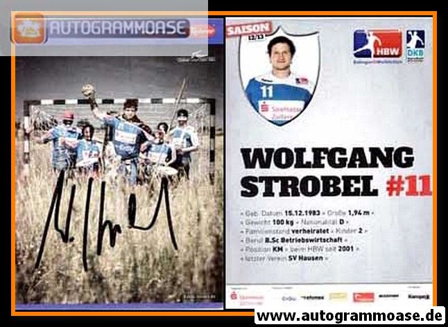 Autogramm Handball | HBW Balingen-Weilstetten | 2012 | Wolfgang STROBEL