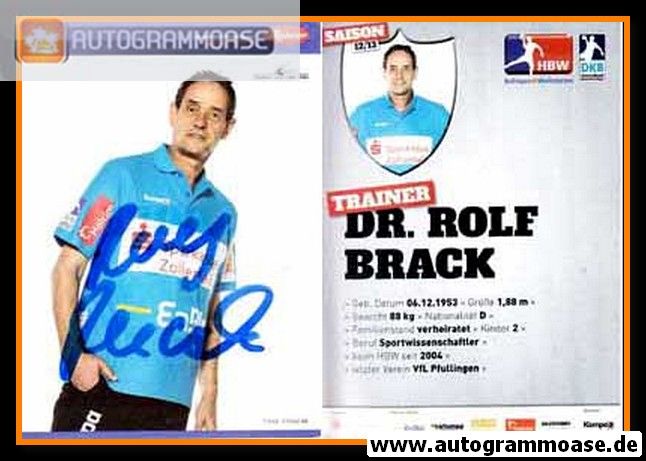 Autogramm Handball | HBW Balingen-Weilstetten | 2012 | Rolf BRACK