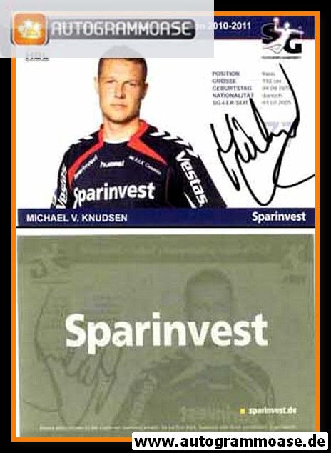 Autogramm Handball | SG Flensburg-Handewitt | 2010 | Michael KNUDSEN