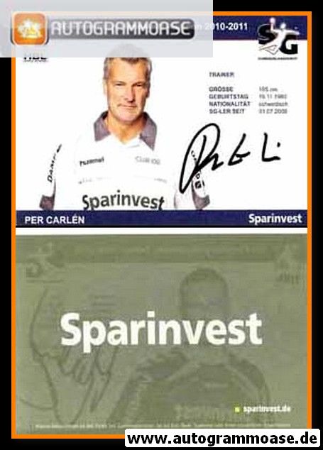 Autogramm Handball | SG Flensburg-Handewitt | 2010 | Per CARLEN