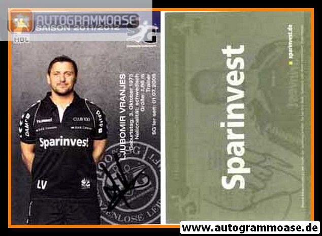 Autogramm Handball | SG Flensburg-Handewitt | 2011 | Ljubomir VRANJES