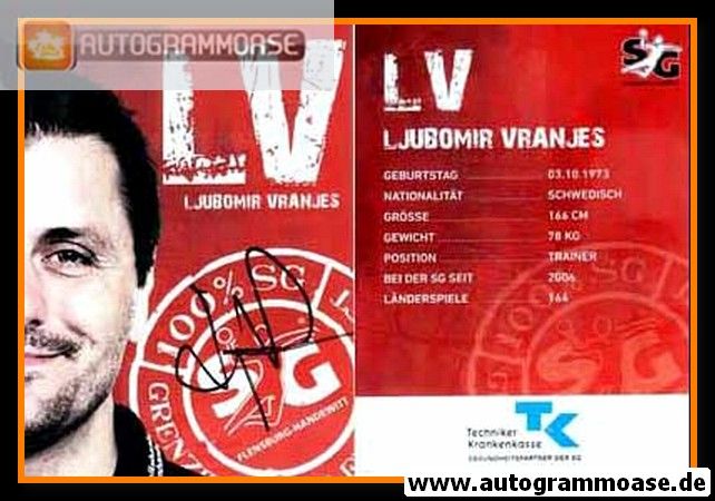 Autogramm Handball | SG Flensburg-Handewitt | 2012 | Ljubomir VRANJES