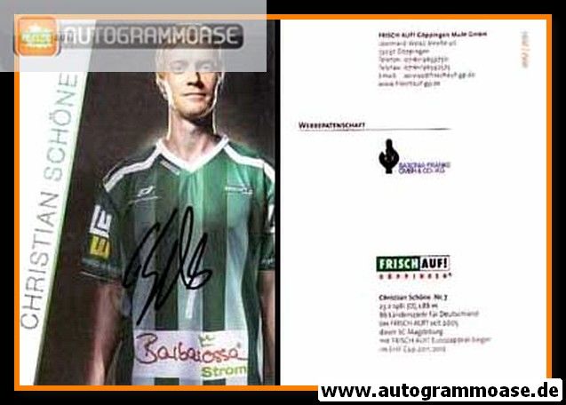 Autogramm Handball | Frisch Auf! Göppingen | 2011 | Christian SCHÖNE