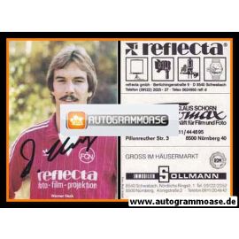 Autogramm Fussball | 1. FC Nürnberg | 1982 | Werner HECK