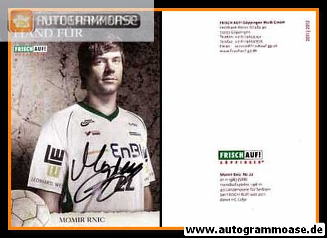 Autogramm Handball | Frisch Auf! Göppingen | 2011 | Momir RNIC