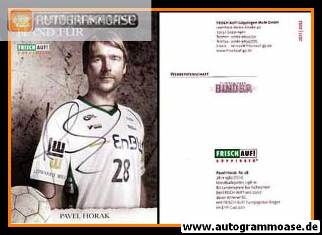 Autogramm Handball | Frisch Auf! Göppingen | 2011 | Pavel KORAK