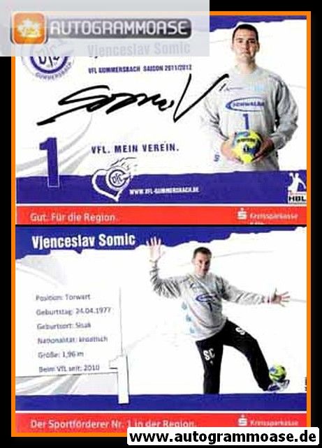 Autogramm Handball | VfL Gummersbach | 2011 | Vjenceslav SOMIC