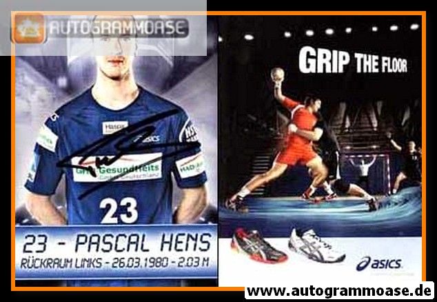 Autogramm Handball | HSV Hamburg | 2010 | Pascal HENS