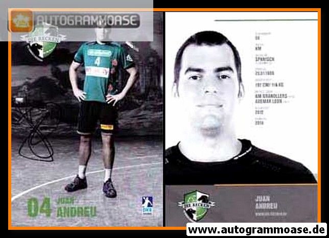 Autogramm Handball | TSV Hannover-Burgdorf | 2012 | Juan ANDREU
