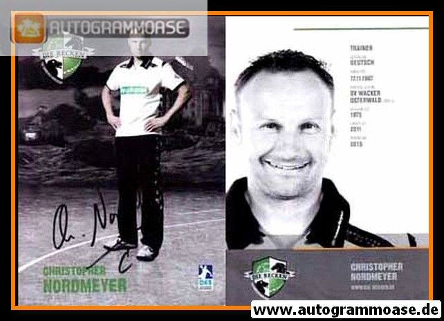 Autogramm Handball | TSV Hannover-Burgdorf | 2012 | Christopher NORDMEYER