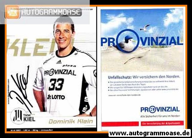 Autogramm Handball | THW Kiel | 2010 | Dominik KLEIN