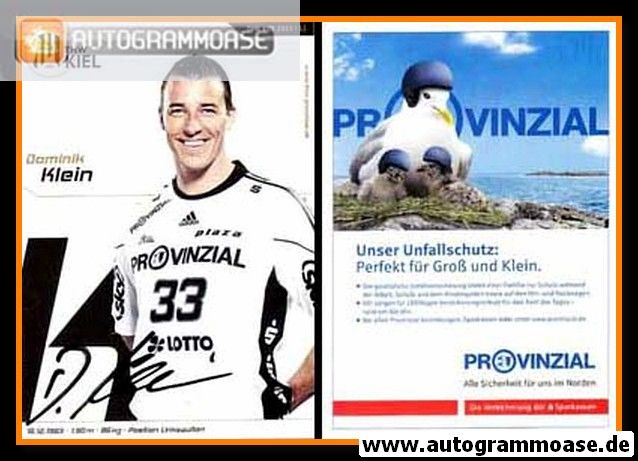 Autogramm Handball | THW Kiel | 2011 | Dominik KLEIN