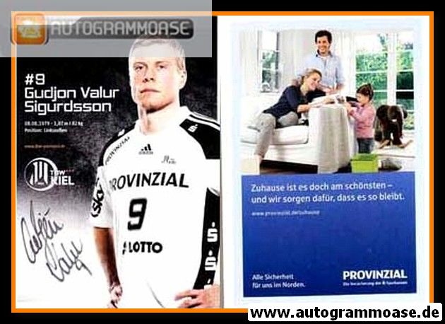 Autogramm Handball | THW Kiel | 2012 | Gudjon Valur SIGURDSSON