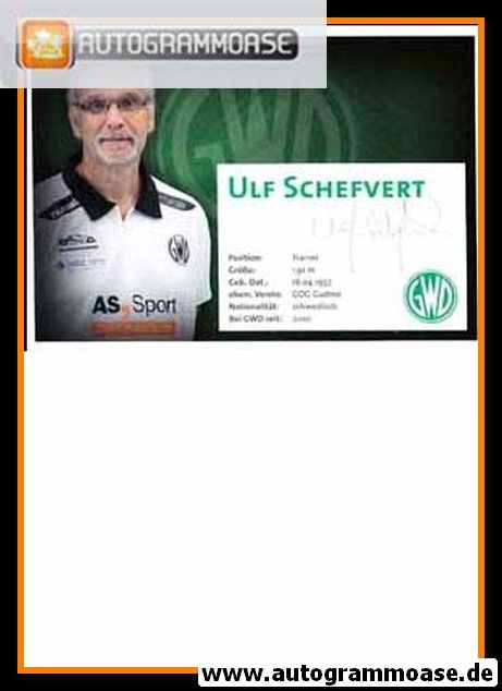 Autogramm Handball | GWD Minden | 2012 | Ulf SCHEFVERT