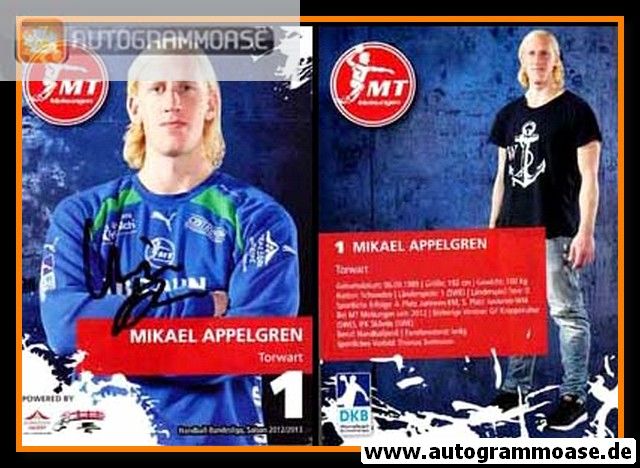 Autogramm Handball | MT Melsungen | 2012 | Mikael APPELGREN