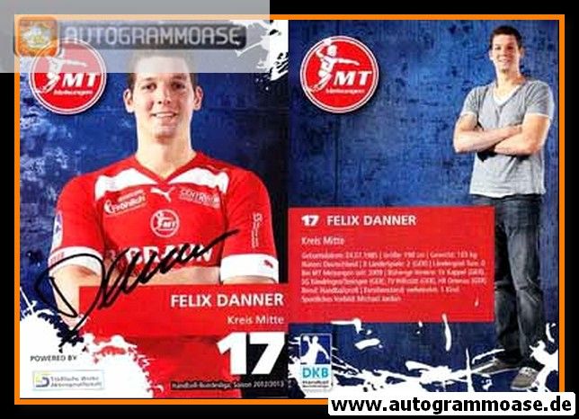 Autogramm Handball | MT Melsungen | 2012 | Felix DANNER