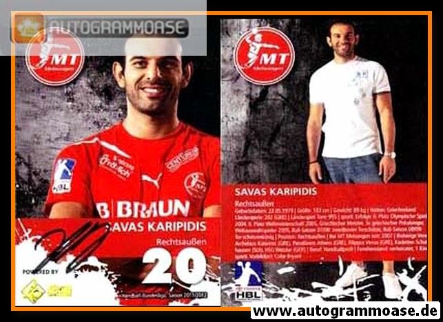 Autogramm Handball | MT Melsungen | 2011 | Savas KARIPIDIS