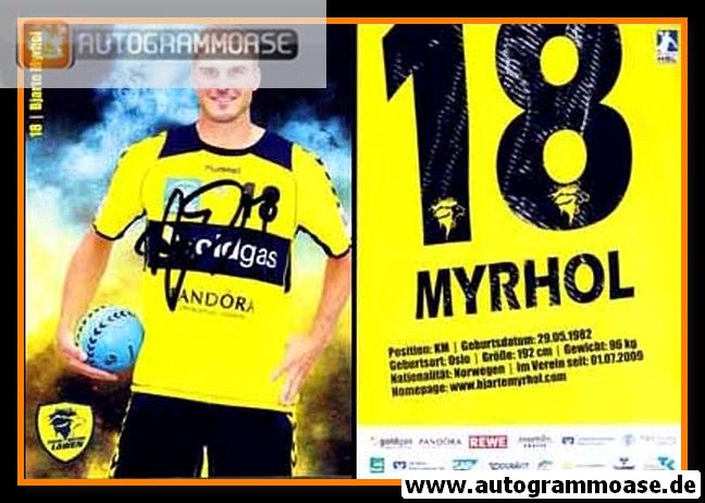 Autogramm Handball | Rhein-Neckar Löwen | 2011 | Bjarte MYRHOL