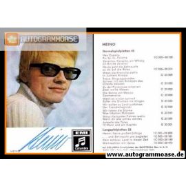 Autogramm Schlager | HEINO | 1970 "Hey Capello" (Portrait Color EMI)