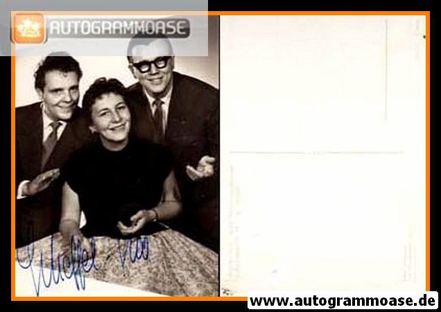 Autogramme Schlager | SCHEFFEL-TRIO | 1960er (Portrait SW) Brüggemann