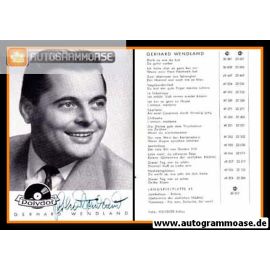 Autogramm Schlager | Gerhard WENDLAND | 1955 "Bleib So Wie Du Bist" (Polydor)