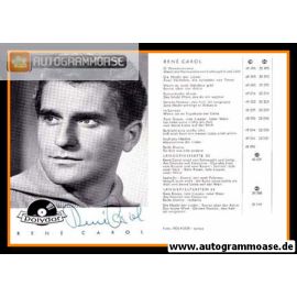 Autogramm Schlager | Rene CAROL | 1954 "O Wandersmann" (Portrait SW Polydor)
