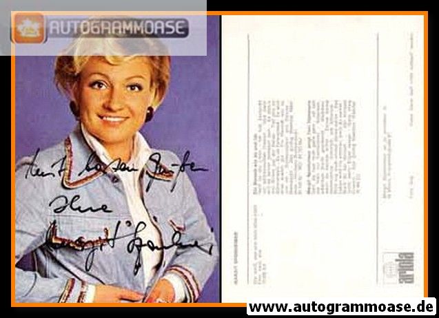 Autogramm Schlager | Margit SPONHEIMER | 1974 "Wer Weiss" (Ariola)