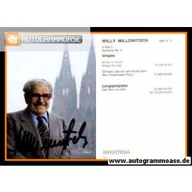 Autogramm Schlager | Willy MILLOWITSCH | 1970er "Winter In Kölle" (EMI Electrola)