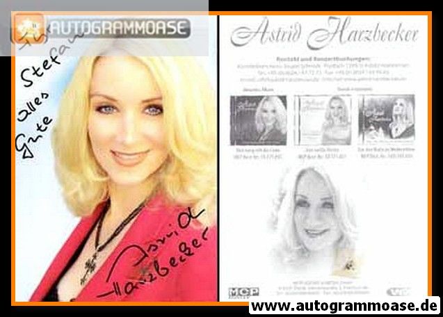 Autogramm Volksmusik | Astrid HARZBECKER | 2013 "Und Ewig Ruft Die Liebe" (MCP)