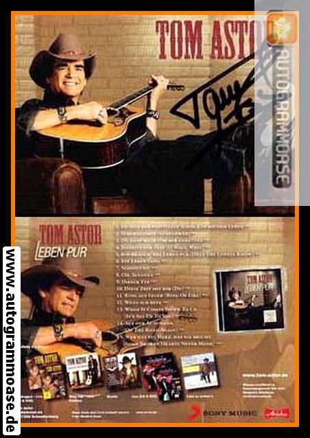 Autogramm Country | Tom ASTOR | 2010 "Leben Pur" (Portrait Color Sony)