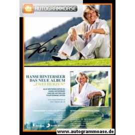 Autogramm Schlager | Hansi HINTERSEER | 2011 "Zwei Herzen" (Portrait Color Sony)
