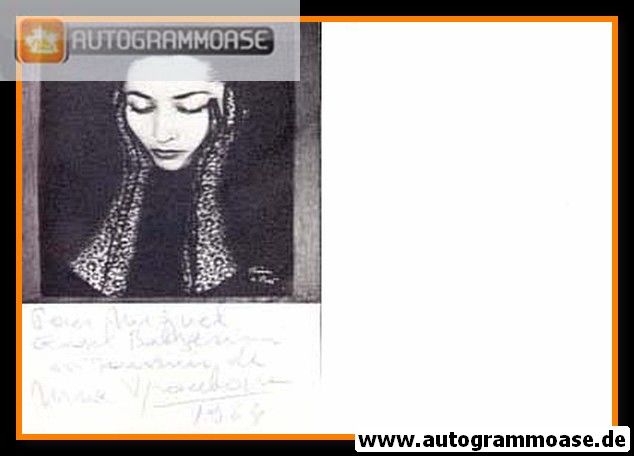 Autogramm Ballett | Nina VYROUBOVA | 1960er (Portrait SW)