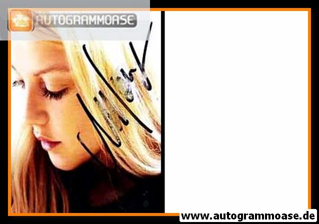 Autogramm Pop | Annett LOUISAN | 2000er Foto (Portrait Color)