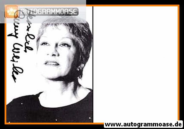 Autogramm Schauspieler | Anny WEILER | 2000er (Portrait SW)