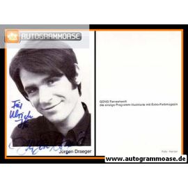 Autogramm Schauspieler | Jürgen DRAEGER | 1970er (Portrait SW) Gong