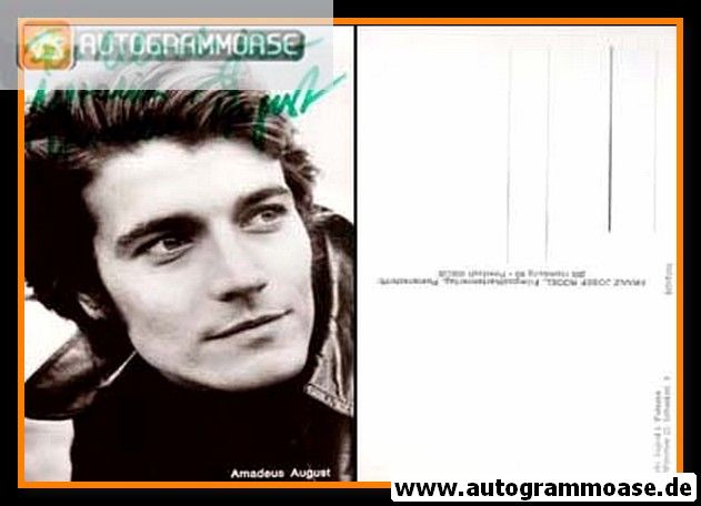Autogramm Schauspieler | Amadeus AUGUST | 1970er (Portrait SW Rüdel)