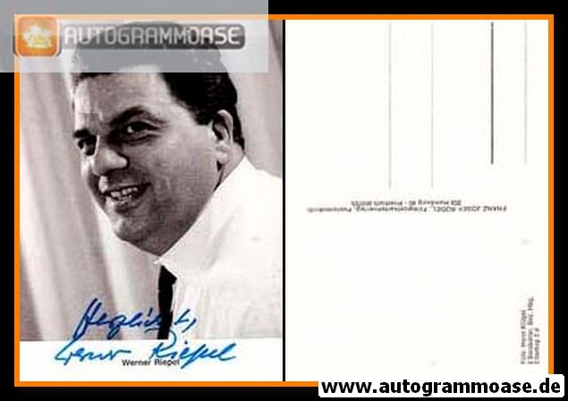Autogramm Schauspieler | Werner RIEPEL | 1980er (Portrait SW Rüdel)