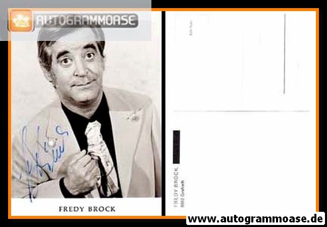 Autogramm Schlager | Fredy BROCK | 1970er (Portrait SW)