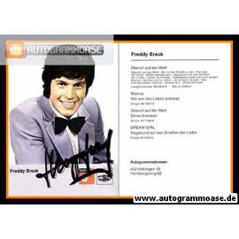 Autogramm Schlager | Freddy BRECK | 1972 "Überall Auf Der Welt" (Portrait Color BASF)
