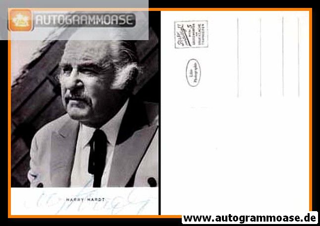 Autogramm Schauspieler | Harry HARDT | 1970er (Portrait SW) 1