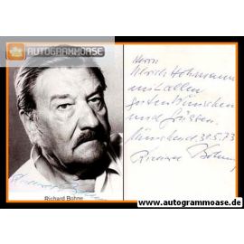 Autogramm Schauspieler | Richard BOHNE | 1970er (Portrait SW)