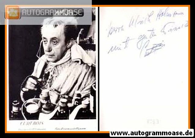 Autogramm Film | Curt BOIS | 1964 "Der Eingebildete Kranke"